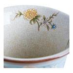 Ваза из голубого фарфора с бронзовыми элементами Blue Garden варинант исполнения - 4 | Loft Concept в Ульяновске