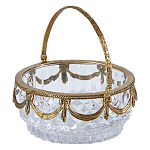 Корзиночка из прозрачного стекла с бронзовой ручкой Eden Garden варинант исполнения - 2 | Loft Concept в Ульяновске