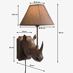 Бра Носорог Rhinoceros варинант исполнения - 7 | Loft Concept в Ульяновске