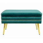 Мягкая банкетка с зоной для хранения Casket Green варинант исполнения - 1 | Loft Concept в Ульяновске