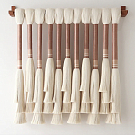 Плетеное настенное украшение с кистями Caballo Wall Hanging варинант исполнения - 3 | Loft Concept в Ульяновске