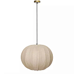 Подвесной светильник с бежевым тканевым абажуром Modern Textured Table Lamp варинант исполнения - 1 | Loft Concept в Ульяновске