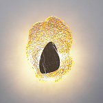 Бра с волнообразным стеклянным плафоном и вставкой из мрамора Liquid Stone варинант исполнения - 8 | Loft Concept в Ульяновске