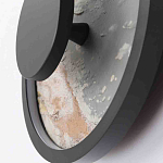 Бра круглое светодиодное с черной рамкой Stone Circle варинант исполнения - 3 | Loft Concept в Ульяновске