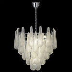 Люстра с подвесками из рифленного стекла в форме капель Textured Glass Chandelier варинант исполнения - 13 | Loft Concept в Ульяновске