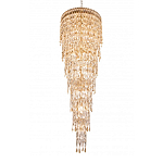 Люстра многоярусная каскадная с хрустальными подвесками Roul Crystal Light варинант исполнения - 5 | Loft Concept в Ульяновске