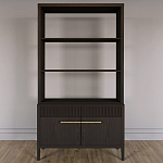 Стеллаж Primo с ящиками Темный орех варинант исполнения - 1 | Loft Concept в Ульяновске