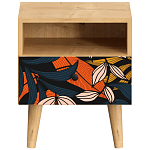 Прикроватная тумба с изображением на ящике Elise Nightstand варинант исполнения - 9 | Loft Concept в Ульяновске