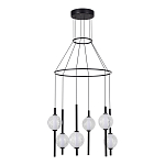 Люстра светодиодная с 6-ю сферическими стеклянными плафонами Splatter варинант исполнения - 3 | Loft Concept в Ульяновске