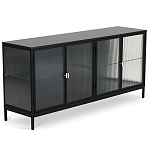 Сервант четырехдверный с рифленым стеклом The Keeper варинант исполнения - 1 | Loft Concept в Ульяновске