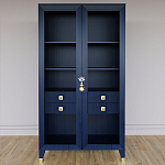 Дизайнерский шкаф витрина Elsa Dreams Blue с 4-мя ящиками варинант исполнения - 1 | Loft Concept в Ульяновске