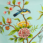 Настольная лампа голубая с изображением птиц Slip Away варинант исполнения - 6 | Loft Concept в Ульяновске