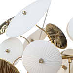 Люстра с белыми и золотистыми цветами Dahlia Flowers Lamp варинант исполнения - 7 | Loft Concept в Ульяновске