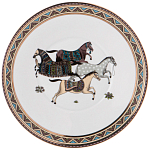 Чайный сервиз из фарфора с изображением лошадей на 6 персон 15 предметов Porcelain Horse Set  варинант исполнения - 6 | Loft Concept в Ульяновске