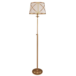 Торшер с абажуром Provence Lampshade Light Gold Floor Lamp