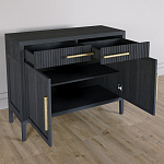 Буфет Primo с двумя ящиками и двумя фасадами Черный дуб варинант исполнения - 4 | Loft Concept в Ульяновске