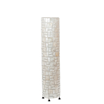 Торшер из перламутра на металлическом каркасе Indonesian Cylinder варинант исполнения - 4 | Loft Concept в Ульяновске