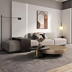 Комплект их 2-х круглых дизайнерских журнальных столов Difelap варинант исполнения - 2 | Loft Concept в Ульяновске