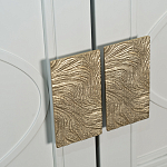 Шкаф бежевый двухдверный с полками и штангой Eccentricity варинант исполнения - 3 | Loft Concept в Ульяновске