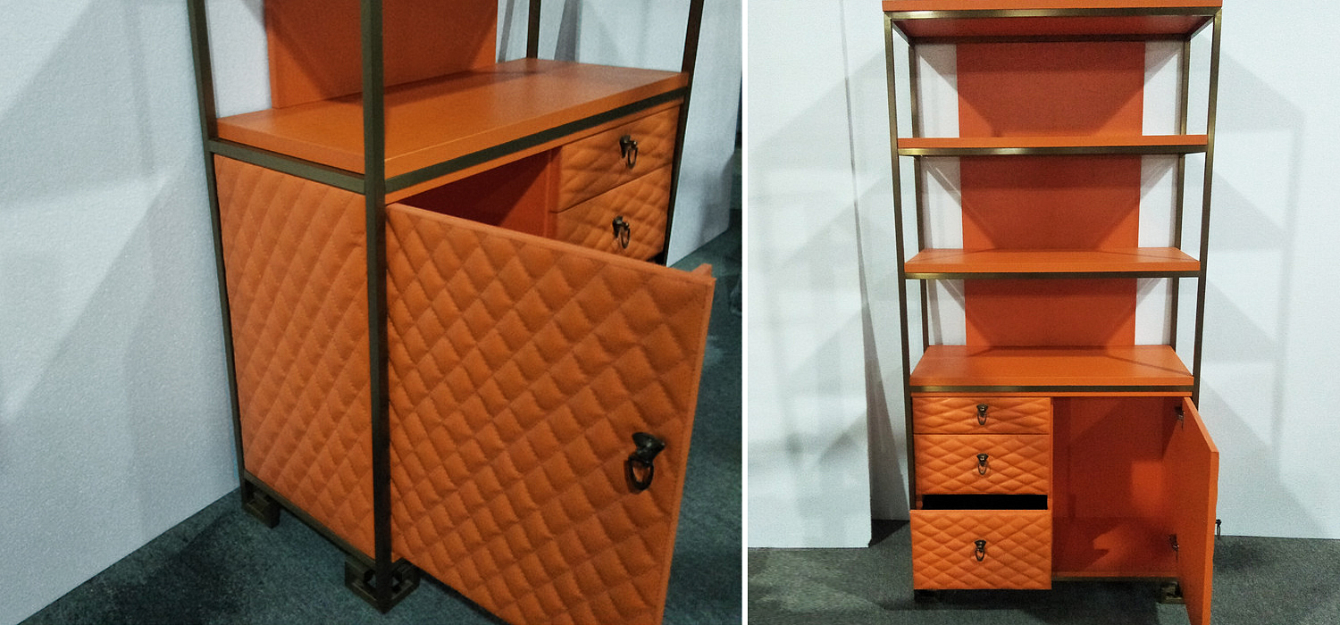Стеллаж Bookcase Leather Capitone Стеллаж Bookcase Leather Capitone - Loft-Concept в Ульяновске