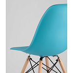 Пластиковый стул на ножках из массива бука Eames Torquoise варинант исполнения - 3 | Loft Concept в Ульяновске