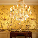 Обои ручная роспись Badminton Deep Rich Gold gilded paper варинант исполнения - 4 | Loft Concept в Ульяновске