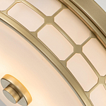 Потолочный светильник для ванных комнат цвета латунь в виде металлической клетки с геометрическими узорами Quoizel варинант исполнения - 4 | Loft Concept в Ульяновске