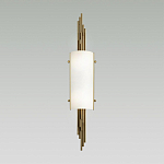 Бра с цилиндрическим белым плафоном на бронзовом основании с вертикальным декором из металлических трубок Sohne варинант исполнения - 2 | Loft Concept в Ульяновске