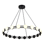 Люстра кольцевая с круглыми светодиодными источниками света Maxine Light варинант исполнения - 4 | Loft Concept в Ульяновске