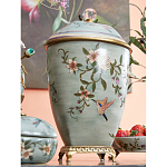 Ваза с крышкой и цветочным узором Genuine Chinese Classics варинант исполнения - 5 | Loft Concept в Ульяновске