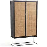 Шкаф с 2-мя дверцами из ротанга ручной работы Fuse Wicker Furniture варинант исполнения - 1 | Loft Concept в Ульяновске