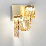 Бра волнистой формы из фактурного стекла Wave варинант исполнения - 6 | Loft Concept в Ульяновске