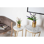 Столик дизайнерский Beige marble варинант исполнения - 3 | Loft Concept в Ульяновске