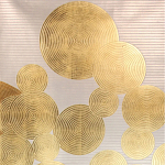 Обои ручная роспись в стиле Арт-деко Namban Colourway SC-289 on gold gilded paper варинант исполнения - 2 | Loft Concept в Ульяновске