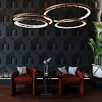 Гипсовая 3D Панель HEXAGON TEMPLE варинант исполнения - 1 | Loft Concept в Ульяновске