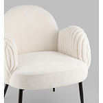 Полукресло Wave Stripes букле белый варинант исполнения - 2 | Loft Concept в Ульяновске