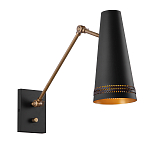 Бра черного цвета с конусным металлическим плафоном Alora варинант исполнения - 1 | Loft Concept в Ульяновске