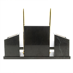 Настольный письменный набор из мрамора и змеевика с гербом России Marble Accessory варинант исполнения - 4 | Loft Concept в Ульяновске