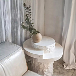 Дизайнерский журнальный стол цилиндрической формы фактурный Mylepen варинант исполнения - 3 | Loft Concept в Ульяновске