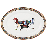 Сервиз обеденный из фарфора с изображением лошадей на 6 персон 23 предмета Porcelain Horse Set  варинант исполнения - 4 | Loft Concept в Ульяновске