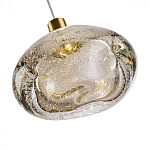 Подвесной светильник с прозрачным стеклянным плафоном округлой формы Effervia  варинант исполнения - 9 | Loft Concept в Ульяновске