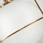 Подвесной светильник с белым плафоном в форме шара в арочной подвеске Hinkley варинант исполнения - 18 | Loft Concept в Ульяновске