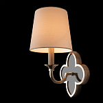 Бра с белым текстильным абажуром и фигурным основанием с зеркальной вставкой Vitorino варинант исполнения - 21 | Loft Concept в Ульяновске