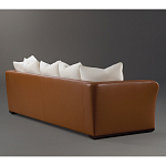 Элитарный современный диван Birmingham с кожаной спинкой варинант исполнения - 2 | Loft Concept в Ульяновске