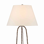 Торшер с конусовидным тканевым абажуром и фактурным каркасом Industrial Profile варинант исполнения - 2 | Loft Concept в Ульяновске