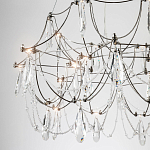 Люстра с каркасом из тонких металлических нитей и хрустальными подвесками Crystal Metal Threads Chandelier 60 варинант исполнения - 4 | Loft Concept в Ульяновске