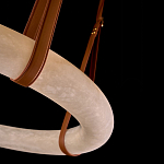 Люстра в форме обруча из натурального камня Minerals of Light варинант исполнения - 3 | Loft Concept в Ульяновске