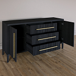 Буфет Primo с тремя ящиками и двумя фасадами Черный дуб варинант исполнения - 6 | Loft Concept в Ульяновске