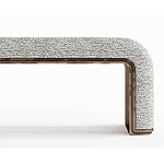 Банкетка Forli с элегантными латунными вставками  варинант исполнения - 2 | Loft Concept в Ульяновске