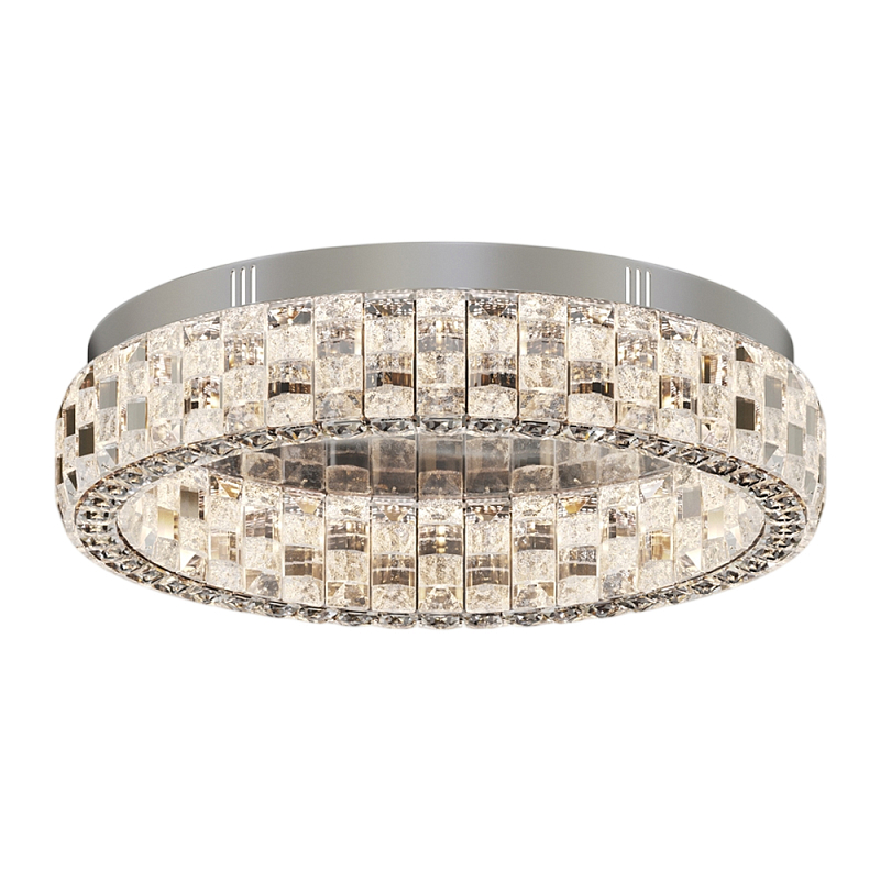 Потолочный светильник Castello 3000К 24Вт Хром Прозрачный в Ульяновске | Loft Concept 